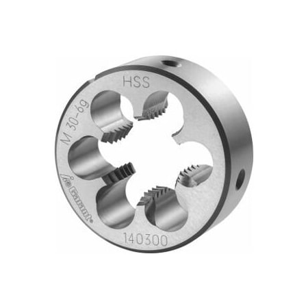 Garant M30X3.5 HSS Round Die, Closed/Pre-Slit Form 140300 M30